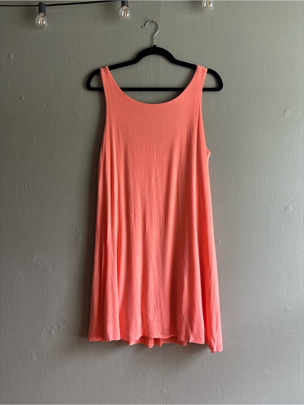 Nymphe Los Angeles Coral Swing Tank Dress Size: M